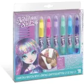 Nebulous Stars Glitter Hair Chalk Pens Multicolore