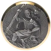 HP Autozubehör Plaque Christophorus (Ø) 43 mm Or, argent