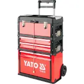 YATO YT-09101 boîte à outils/petites pièces Coffre à outils Métal Noir, Rouge