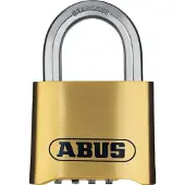 ABUS Cadenas à combinaison - - 180IB/50 B/DFNLI - Corps laiton forgé - Anse inox - Code numérique à quatre chiffres