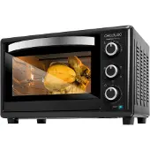 Cecotec Four de comptoir Bake&Toast 3090 Noir Gyro, 30 L, 1500 W, 5 fonctions différentes, Comprend une broche rotative