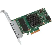 Intel I350T4G2P20 (Ethernet, Mini PCI Express, PCI Express 2.1 x4), Carte réseau, Vert