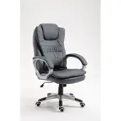 ActiveJet Fauteuil de bureau massant et chauffant YK7304 gris