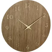 TFA-Dostmann TFA 60.3072.23 Horloge murale à quartz 298 mm x 41 bois foncé (60.3072.23)