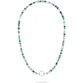 Tamaris Chaîne turquoise / vert / rose / argent