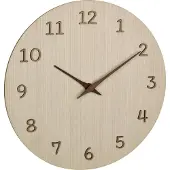 TFA-Dostmann TFA 60.3072.01 Horloge murale à quartz 298 mm x 41 bois clair (60.3072.01)
