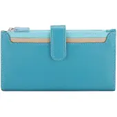 Mywalit Porte-monnaies 'Continental' bleu clair