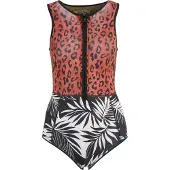 Billabong Combinaison en néoprène 'Sista' rouge / noir / blanc cassé