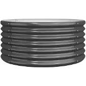 vidaXL Jardinière Acier galvanisé 80x80x36 cm Anthracite