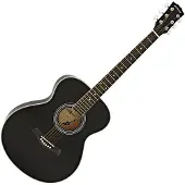 Gear4Music Student Acoustic Guitar by Black