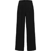 Selected Tissé Pantalon À Jambe Ample Femme Le noir 36