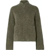 Selected Cardigan 'SLFSia Ras' vert chiné