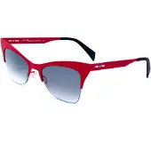 Italia Independent I I MOD METAL 0504, lunettes de soleil pour femmes, couleur rouge craquelé, dimensions 51/19/140