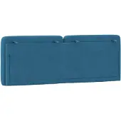 vidaXL Coussin de tête de lit bleu 120 cm velours