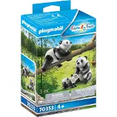 Playmobil 2 pandas avec bébé