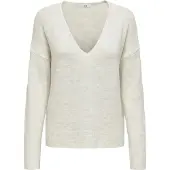 JDY Pull-over 'JDYELANORA' blanc chiné