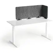 Durable Tischtrennwand faltbar 1.60m PET-Filz/50cm Sichtschutzhöhe (160 x 50 cm)