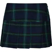 Superdry Vintage Check Pleat Mini Skirt Vert S Femme
