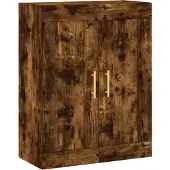 vidaXL Highboard chêne fumé 69,5x34x180 cm bois composite