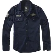 Brandit Chemise 'Luis' marine / gris
