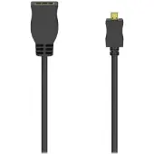 Hama Adaptateur HDMI Type D-A Plug-Socket Plaqué Or Noir
