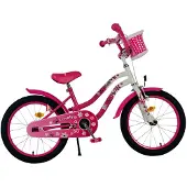 Volare Vélo enfant Lovely - Fille - 18 pouces - Rose Blanc