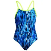 Funkita Diamond Back Swimsuit Bleu 14 Years Filles