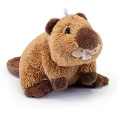 Trudi Peluche - - Modèle 68989 Sweet Collection - Castor - Mini porte-clés suspendu - 11,5x7,5x8 cm