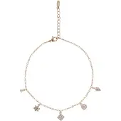 Faina Bijoux de pied or rose / transparent