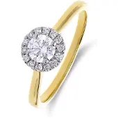 Lucardi Bague or / transparent