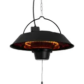 Vonroc Chauffage de terrasse atmosphérique - Chauffage Ustica - Infrarouge - 1500W - Haute efficacité - Lampe en fibre de carbone
