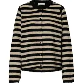 Selected Laine Mélangée Cardigan Femme Le noir S