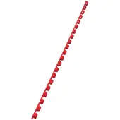 GBC CombBind - 6 mm - 21 anneaux - A4 (210 x 297 mm) - 25 feuilles - rouge - 100 unités peigne de reliure en plastique - pour CombBind C110, C210, C250PRO
