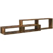 vidaXL Support TV mural 150x25x28,5cm bois composite