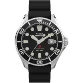 Timex Montre à affichage analogique 'Deepwater Meridian' noir / argent