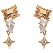 NAEMI Boucles d'oreilles or / transparent