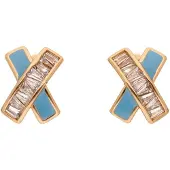 Gaya Boucles d'oreilles turquoise / or rose