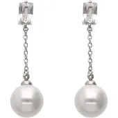 NAEMI Boucles d'oreilles argent / blanc perle