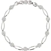 Faina Bracelet argent / transparent