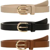 STUDIO SELECT Ceinture 'Nilay' beige / cognac / noir