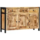 vidaXL Buffet 120x35x76 cm bois massif Mango