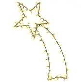 vidaXL Illumination de Noël Silhouette d'étoile filante 115 LEDs