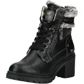 Mustang Bottines à lacets 'Leila' noir