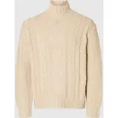 Selected Col Roulé Homme Beige S
