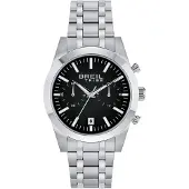 Breil Montre à affichage analogique 'Rank' noir / argent