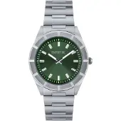 Breil Montre à affichage analogique vert foncé / argent