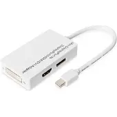 Digitus Db-340509-002-w Displayport To Hdmi Cable 20 Cm Argenté