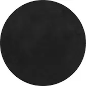 vidaXL Tapis HUARTE à poils courts doux et lavable noir Ø 80 cm