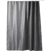 Wenko Rideau de douche anti-moisissure couleur unie - 180 x 200 cm - Noir