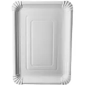 Papstar Assiette en carton "pure", carrée, 240 x 330 mm, blancá, 125pcs